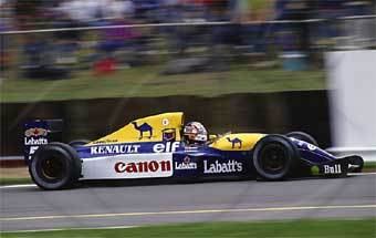 ������� ������� �� ����� ������ Williams-Renault ������� 1992 ����. ���� Schlegelmilch Photography