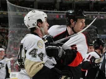 ������ ����� "�����������" - "��������". ���� penguins.nhl.com