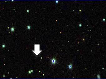 ����� ������� ��������� �� ������ 2006 SQ372. ���� Sloan Digital Sky Survey II.