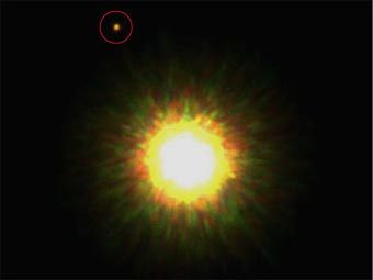 ���������� ������ 1RXS J160929.1-210524 � ������������ ������ ��� �������, ��������� � ������� ������� �����. ���� Gemini Observatory 